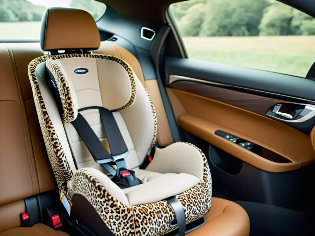 Asiento de coche con protección avanzada y estilo animal Avanzado asiento de auto infantil con sistema de seguridad integrado y diseño divertido para niños y mascotas