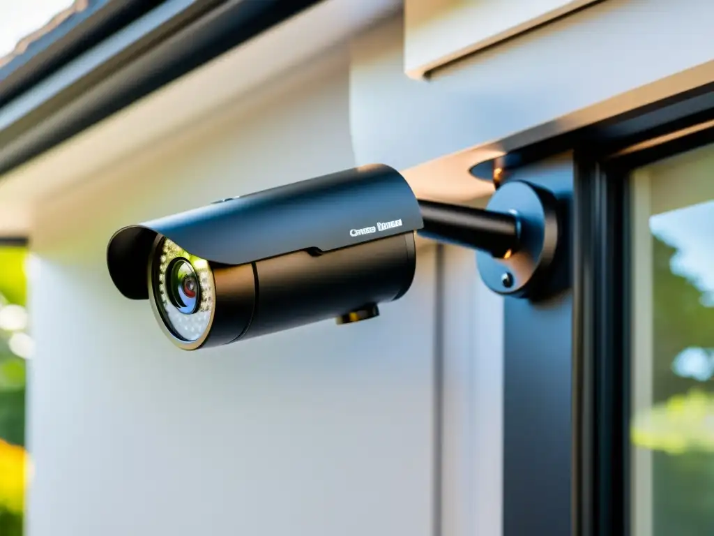 Sistema de cámaras de seguridad para hogar moderno con diseño minimalista y tecnología avanzada Cámaras de seguridad WiFi vs