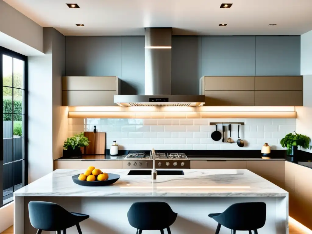 Campana extractora de acero inoxidable sobre isla de cocina Campana extractora decorativa DIY de acero inoxidable sobre isla de cocina moderna con iluminación LED integrada y diseño minimalista