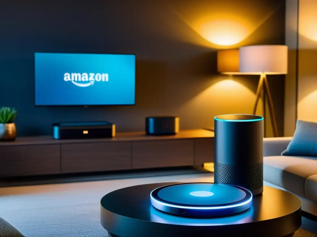 Una casa inteligente moderna con Amazon Alexa integrado, guía para convertir casa en inteligente
