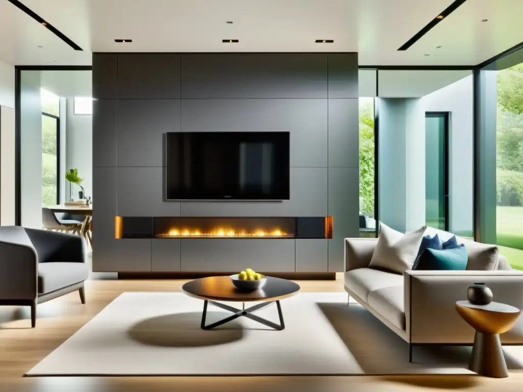 Hogar inteligente: Diseño elegante y conectividad avanzada Una casa moderna con electrodomésticos inteligentes y una integración segura a la red WiFi, irradiando comodidad y protección de datos