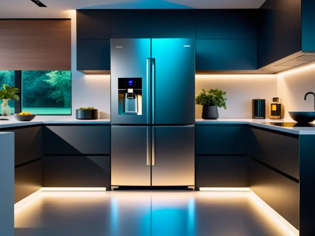 Una cocina moderna con electrodomésticos de última generación integrados en el diseño minimalista