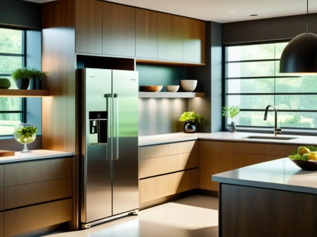 Una cocina moderna con electrodomésticos ecoinnovadores