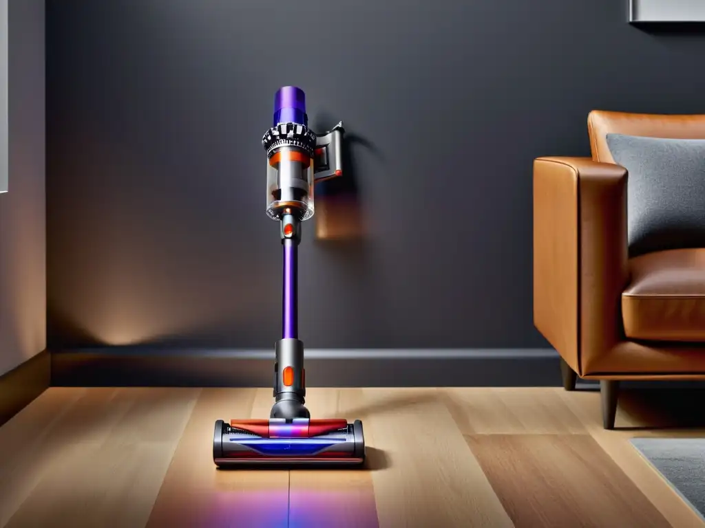 Dyson V11 y V10: Potencia y diseño innovador para tu hogar Comparativa aspiradoras sin cable Dyson: Imagen moderna y elegante de los modelos V11 y V10, destacando su diseño innovador y potente succión en un hogar contemporáneo