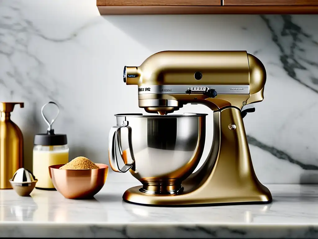 Comparativa de batidoras multifuncionales vs tradicionales en una escena culinaria con ingredientes frescos y luz natural