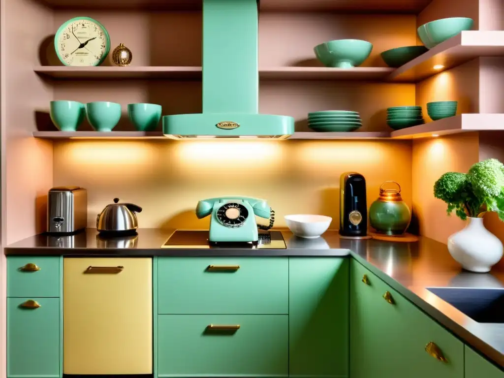 Cocina moderna con toque vintage: un equilibrio perfecto Consejos para combinar tecnología vintage en una cocina moderna con elementos retro y diseño elegante