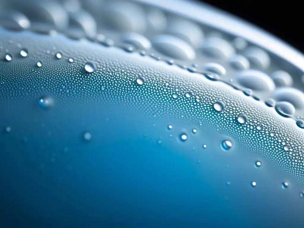 Purificación ultraprecisa: Detalle en microscopio de ósmosis inversa Detalle microscópico de tecnología ósmosis inversa purificadores agua, mostrando pureza y remoción de contaminantes en red de poros y moléculas