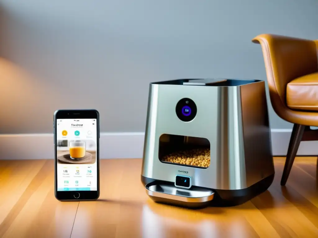 Domótica para mascotas en casa: Un comedero moderno con cámara integrada y app para monitorizar y alimentar mascotas