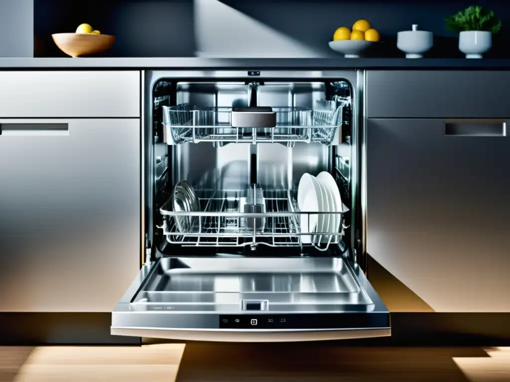 Electrodoméstico adaptado para personas con movilidad reducida en una cocina moderna y espaciosa, con diseño accesible y funcional