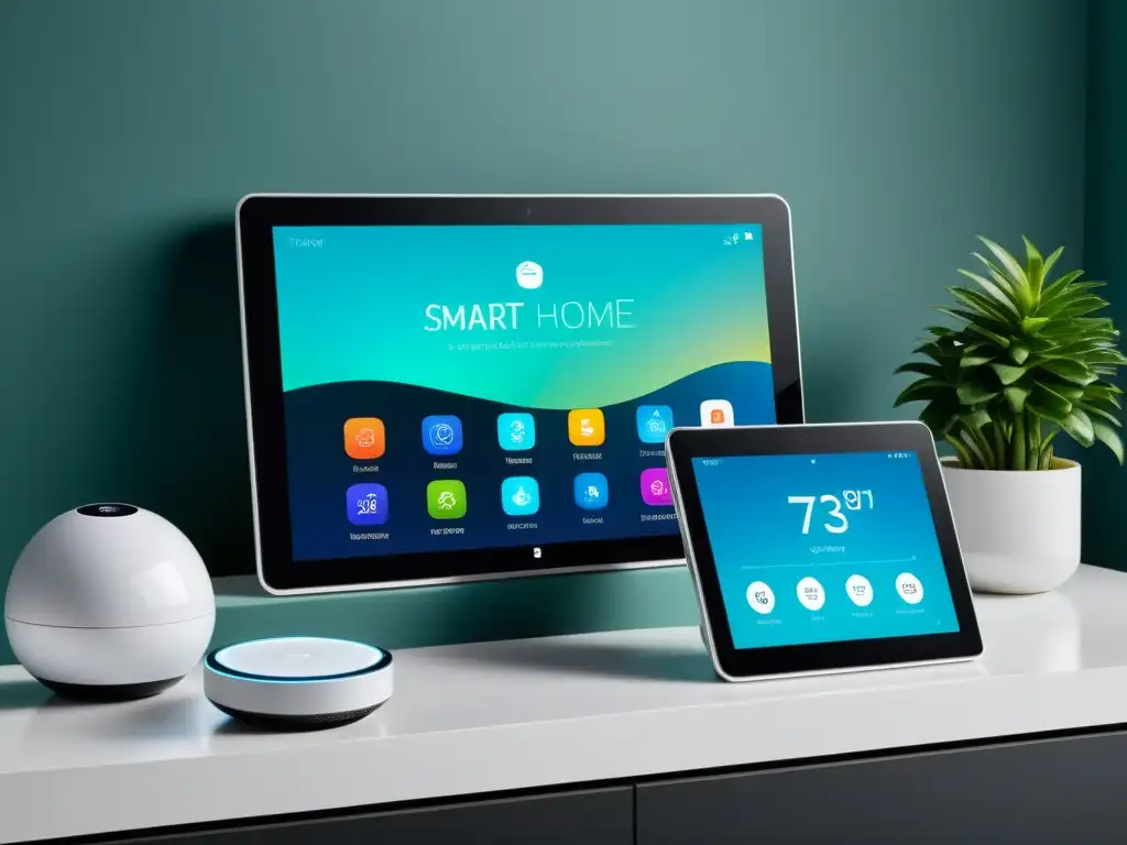 Smart Home de Vanguardia: Innovación y Confort Tecnológico Un hogar inteligente con ofertas en tablets y dispositivos conectados