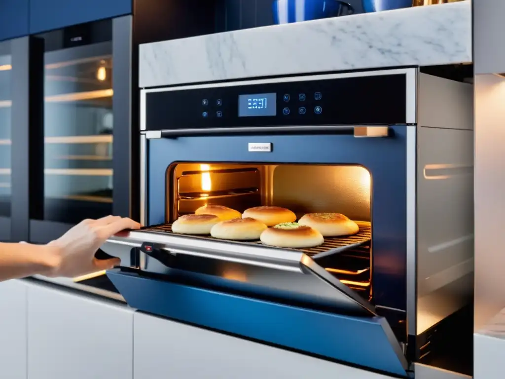 Un horno eléctrico moderno en una cocina elegante con descuentos hornos eléctricos cocina moderna