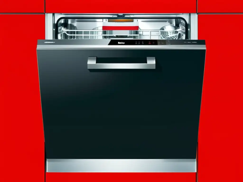 Lavavajillas Miele G 7000: Elegancia y tecnología Un lavavajillas Miele G 7000 en una cocina moderna, con diseño elegante y tecnología avanzada