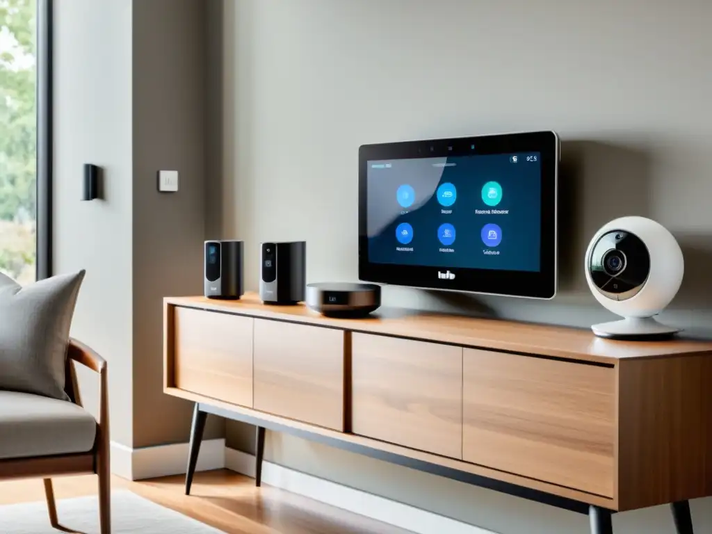 Mejores sistemas inteligentes para proteger tu hogar con moderna tecnología de seguridad en una casa elegante y contemporánea