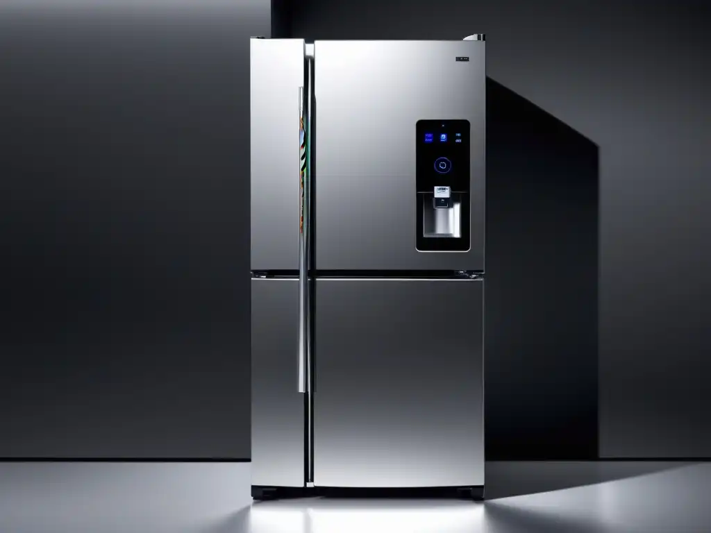 Refrigerador inteligente con pantalla táctil y seguridad avanzada Refrigerador inteligente con pantalla táctil y seguridad biométrica