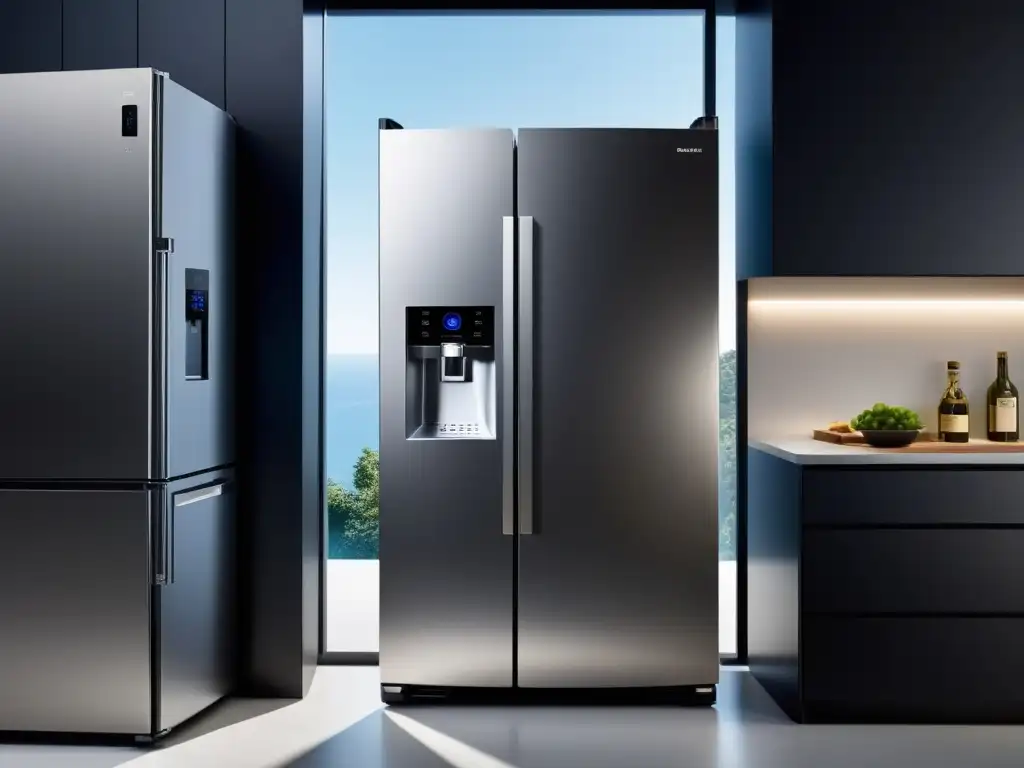 Frigorífico inteligente con seguridad avanzada y diseño sofisticado Refrigerador inteligente con seguridad avanzada y diseño moderno