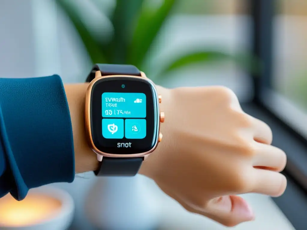 Controla tu hogar con estilo: Smartwatch para hogar inteligente Reloj inteligente con control para gestión electrodomésticos inteligentes en un hogar moderno