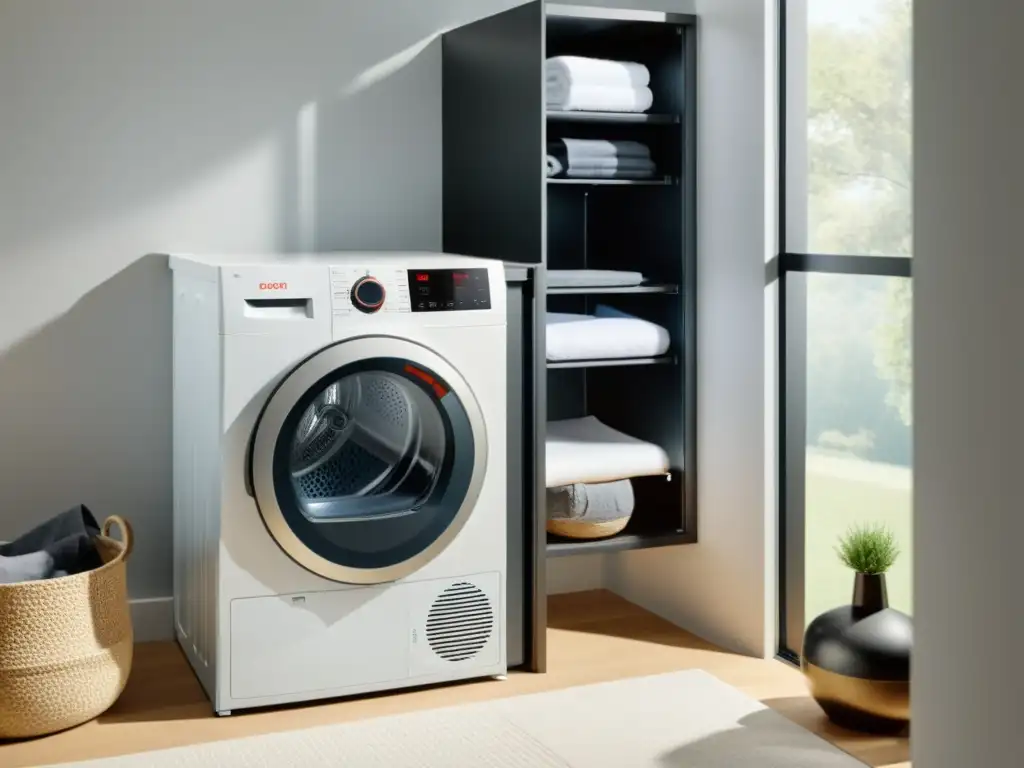 Secador de Ropa Bosch Serie 8 en ambiente acogedor, con diseño moderno y ventajas destacadas