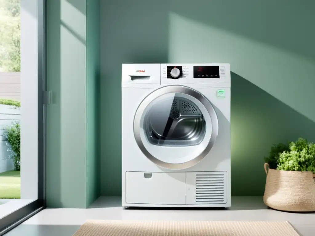 Un secador de ropa Bosch Serie 8 con diseño moderno y eficiente, rodeado de toallas suaves y ropa recién lavada