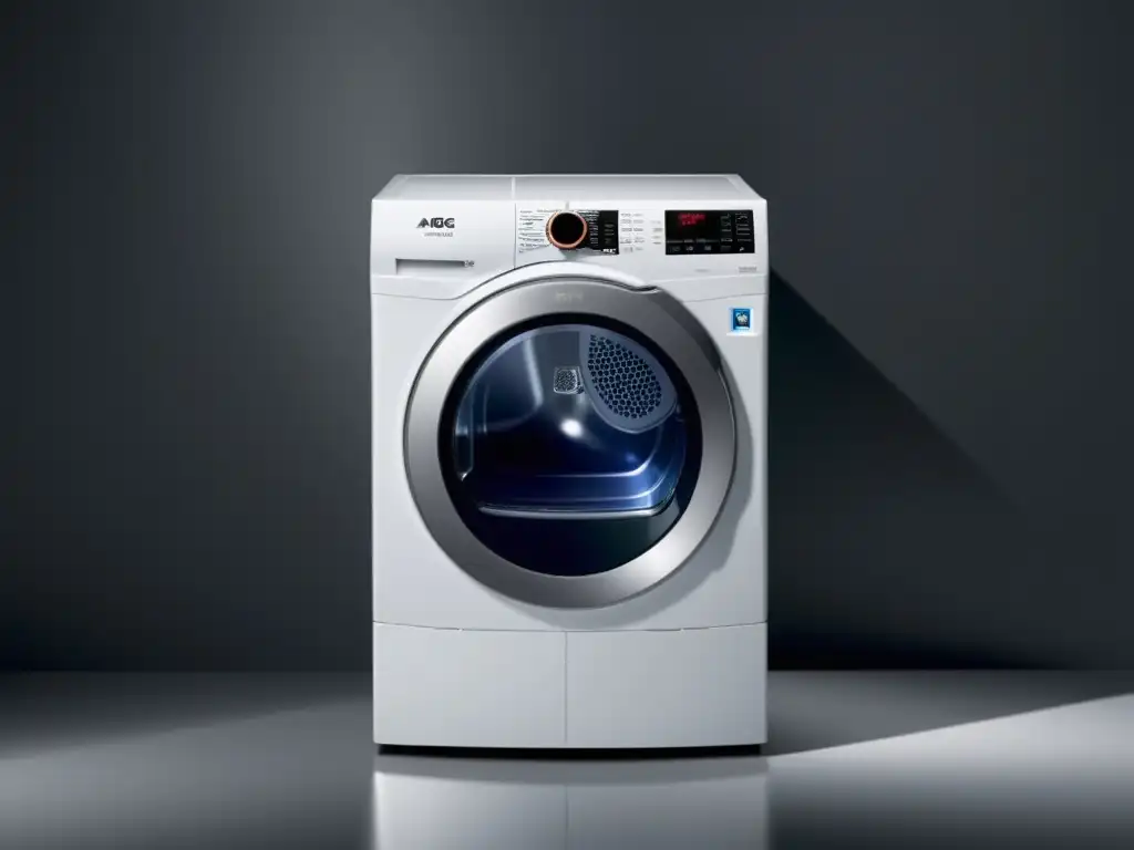 Secadora AEG T8DBE851: Tecnología avanzada y diseño moderno La secadora AEG T8DBE851 muestra su tecnología avanzada en un entorno elegante y moderno, destacando sus beneficios tecnológicos