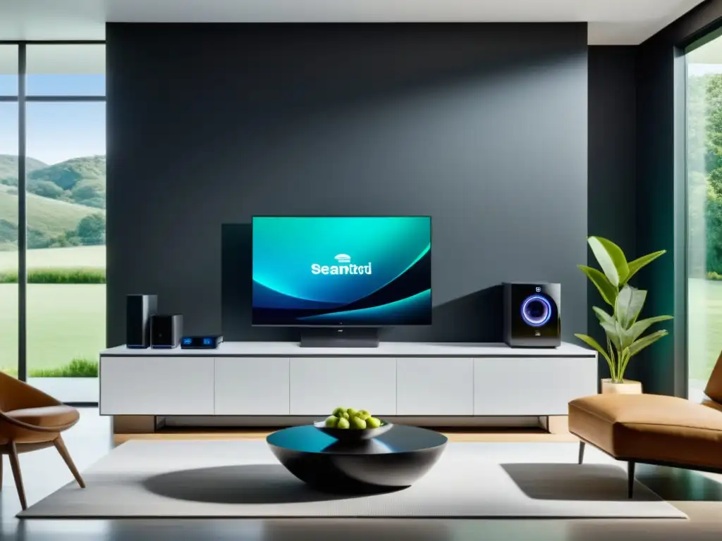 Vivienda moderna con electrodomésticos conectados Una vida moderna y segura con electrodomésticos conectados y controlados de forma centralizada